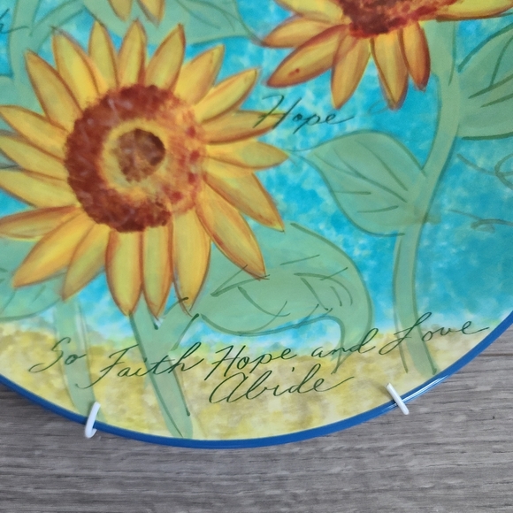 Cracker Barrel Susan Winget Sunflower 10.5 Plate - Picture 5 of 6